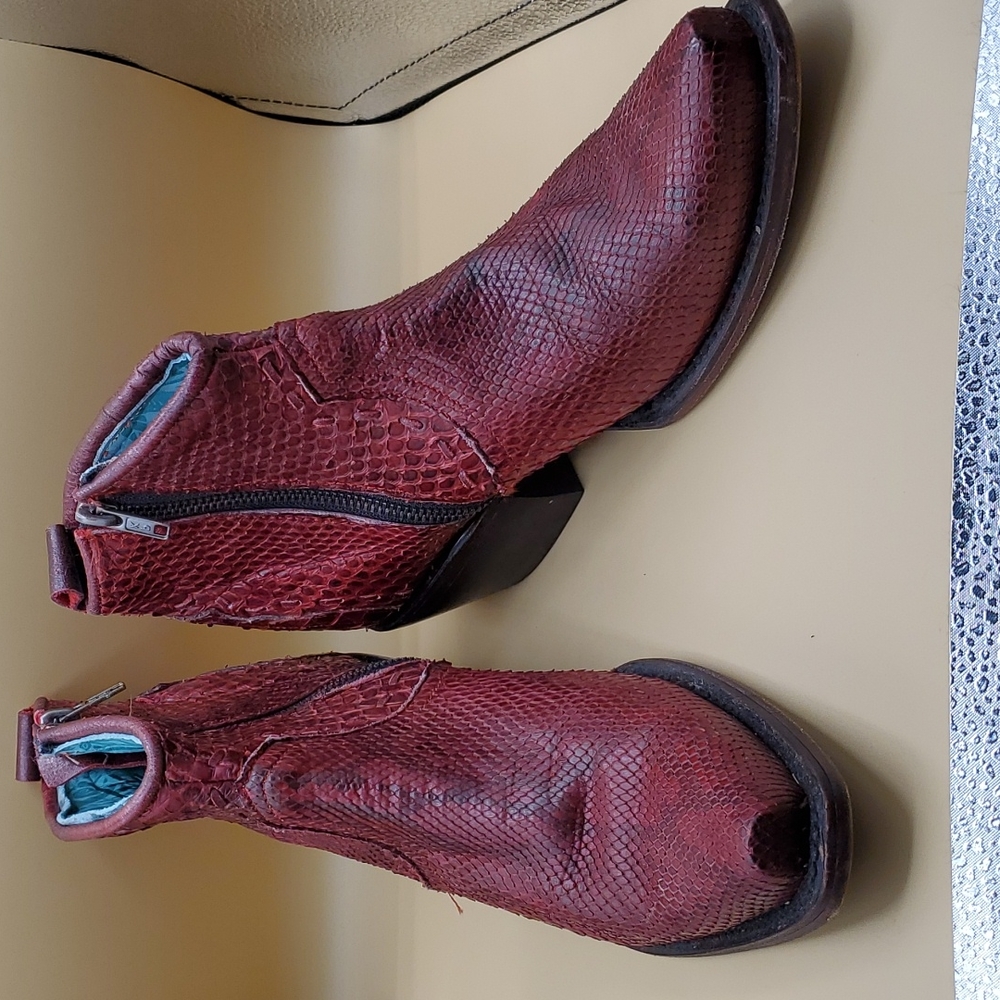 Corral Python Booties - image 2